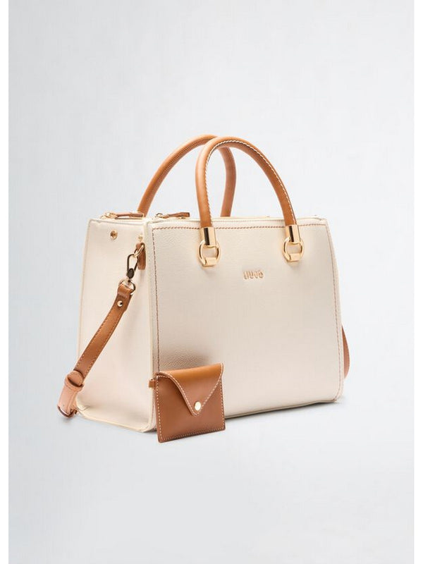 Borse a mano Donna Liu Jo - Borsa a mano bianca e marrone - Bianco