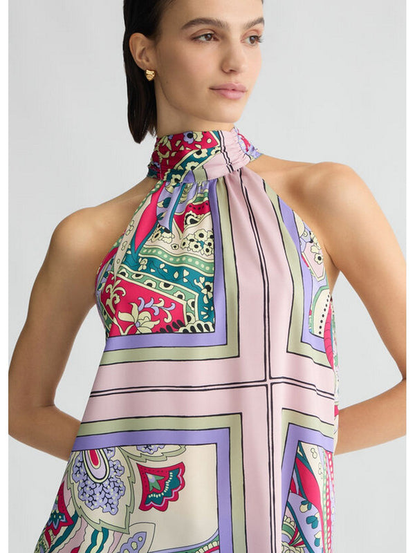 Canotte e top Donna Liu Jo - Top in raso stampato - Multicolore