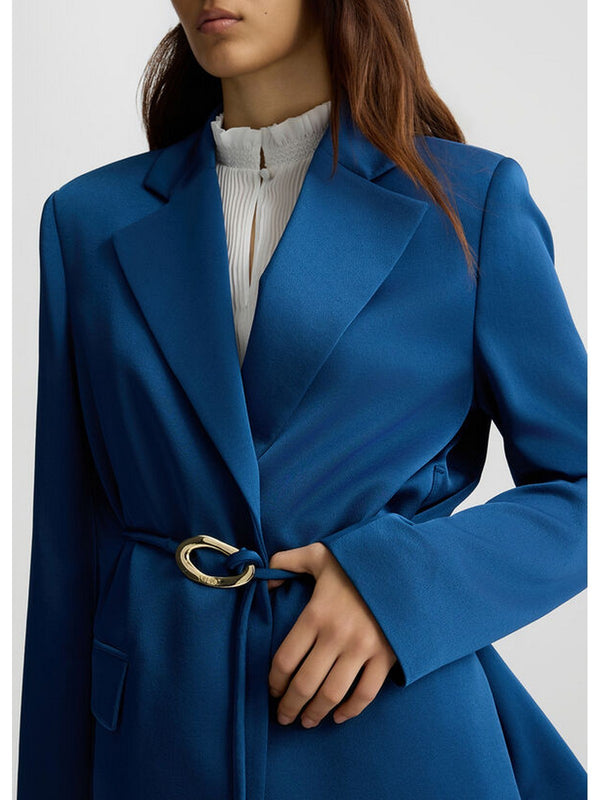 Giacche Donna Liu Jo - Blazer blu con cintura - Blu