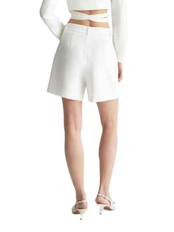 Pantaloncini Donna Liu Jo - Short stretch con bottoni - Bianco