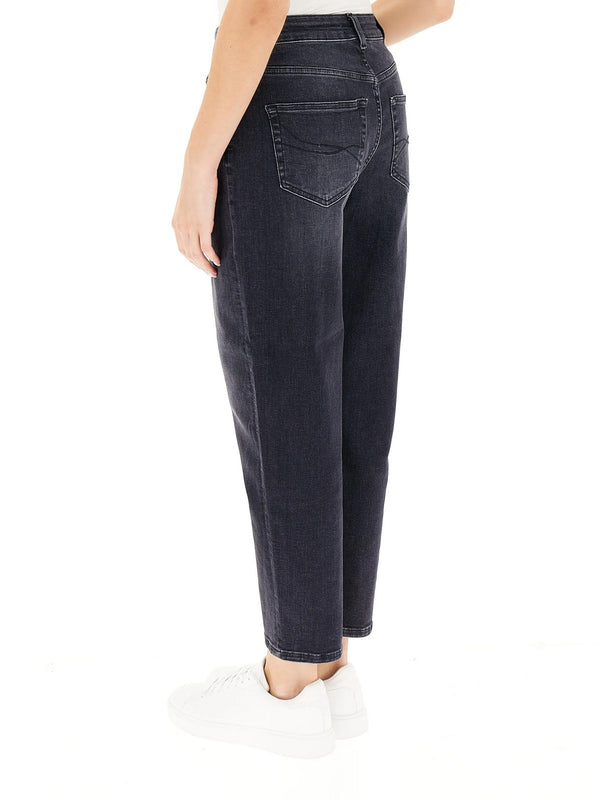 Jeans Donna Liu Jo - Pant. Carrot H.w - Nero
