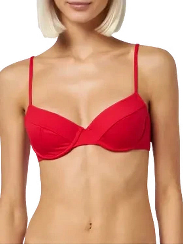 Reggiseni Donna Mc2 Saint Barth - Bralette rossa Bea con ferretto - Rosso
