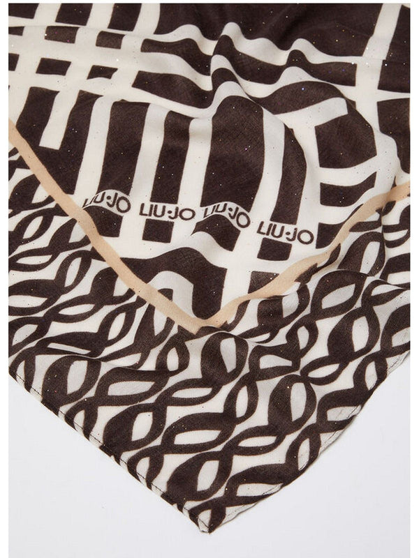 Foulard Donna Liu Jo - Foulard con stampa - Marrone