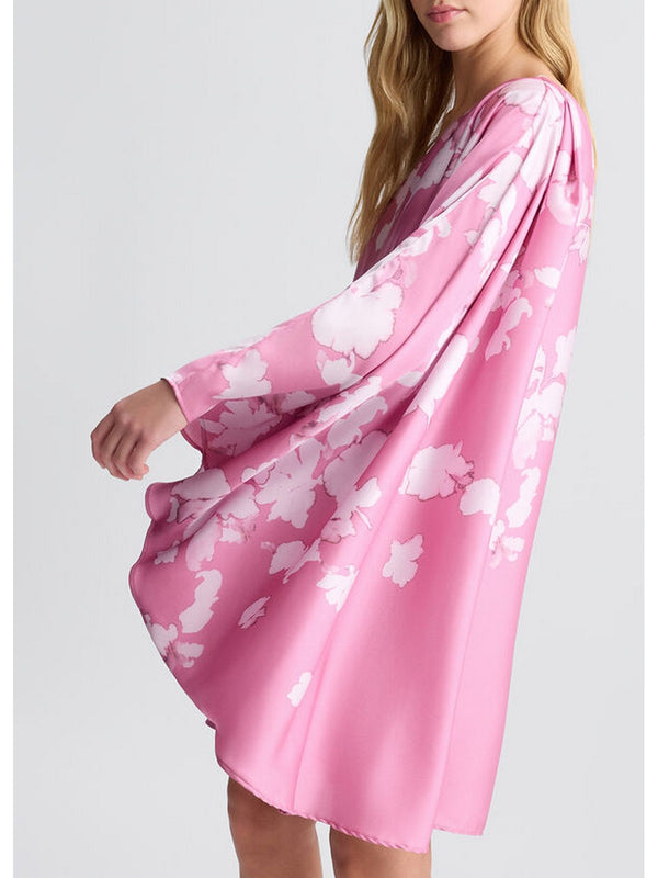 Vestiti da cocktail Donna Liu Jo - Abito in raso stampato - Rosa