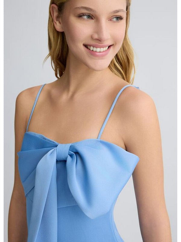 Tute senza manica Donna Liu Jo - Tuta elegante con fiocco - Azzurro