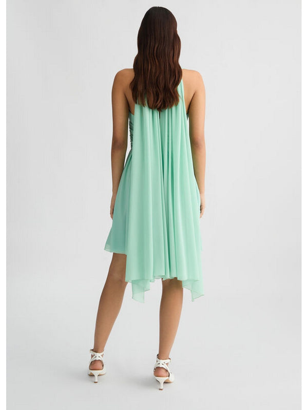 Vestiti da cocktail Donna Liu Jo - Abito corto con drappeggio - Verde
