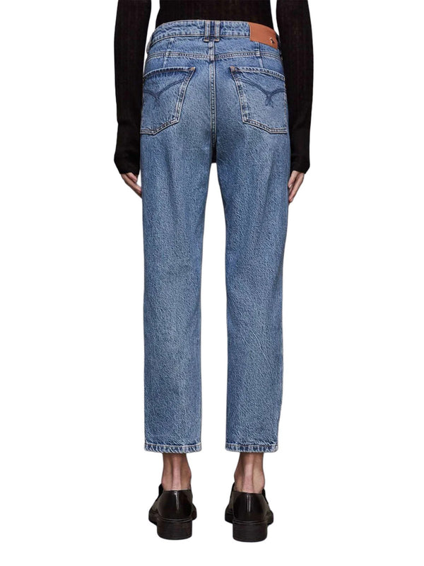 Jeans Donna Patrizia Pepe - Jeans a sigaretta a vita alta - Azzurro