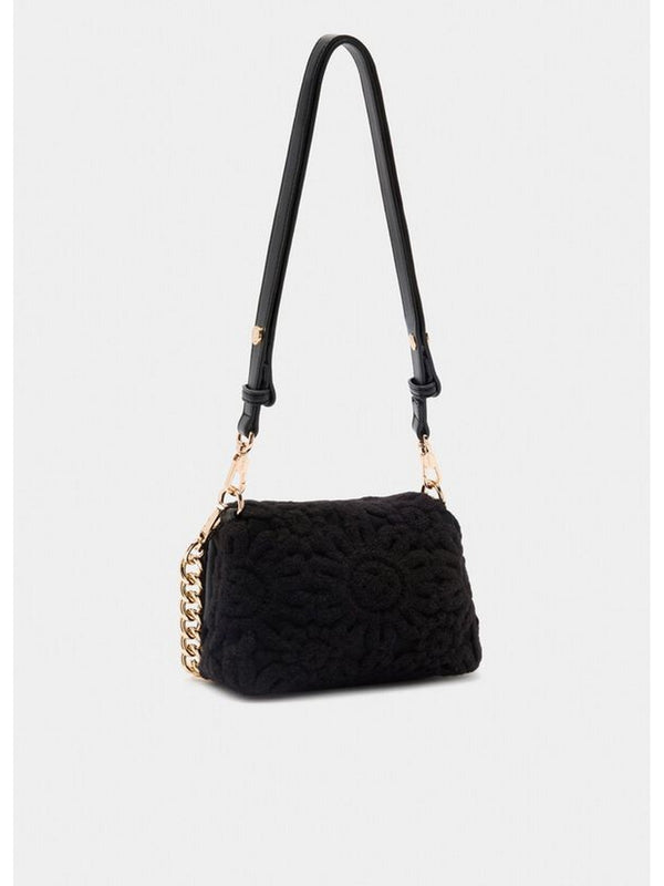 Borse a tracolla Donna Liu Jo - Borsa LaPuffy piccola con ricamo - Nero