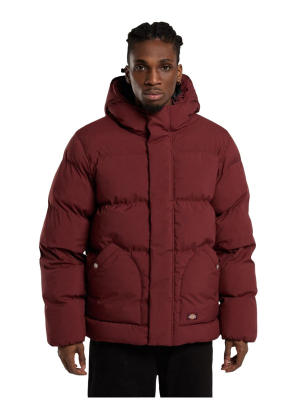 Giacconi Uomo Dickies - Piumino Con Cappuccio Eagleville - Bordeaux