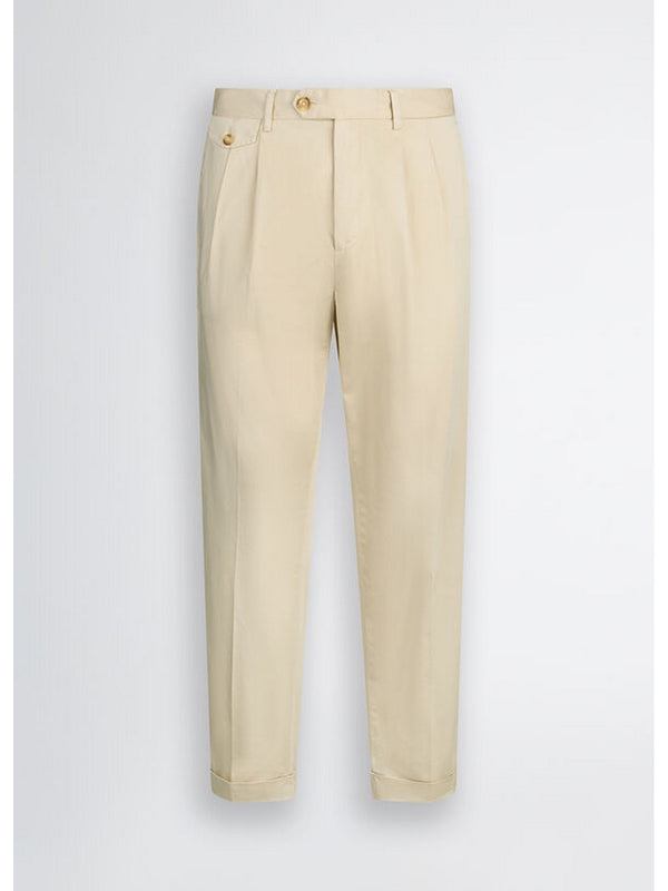 Pantaloni Uomo LIU JO UOMO - Pantaloni da uomo con pinces - Beige