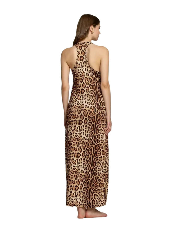 Vestiti da discoteca Donna 4Giveness - Abito lungo fasano feel - Marrone