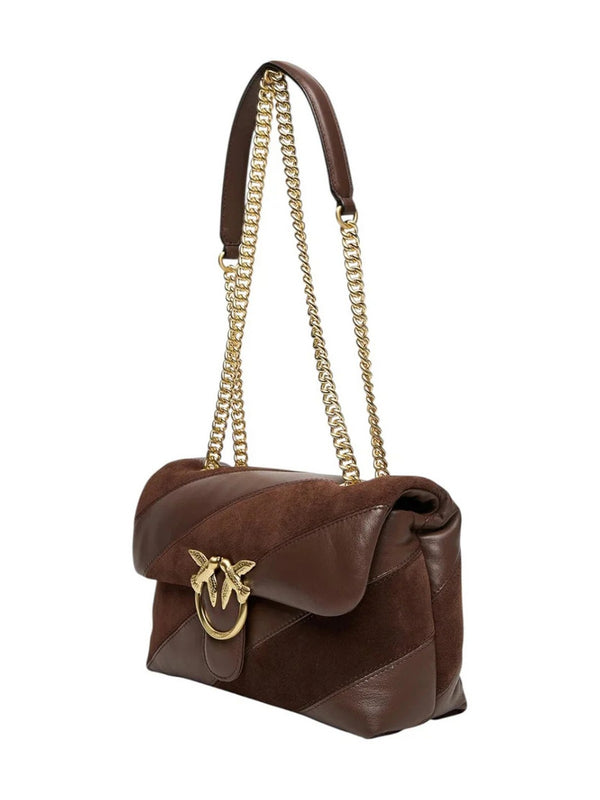 Borse a tracolla Donna Pinko - Love Puff Classic Cl - Marrone