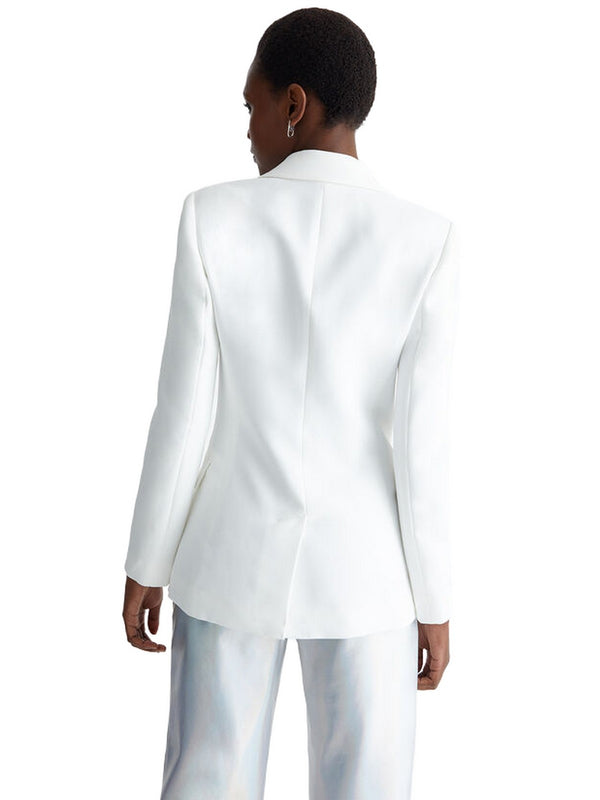 Giacche Donna Liu Jo - Blazer con dettaglio gioiello - Bianco