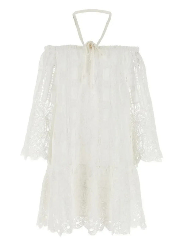 Vestiti casual Donna Pinko - Evergreen Abito - Bianco