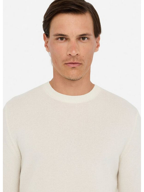 Maglie Uomo LIU JO UOMO - Maglia in lana e cashmere - Bianco