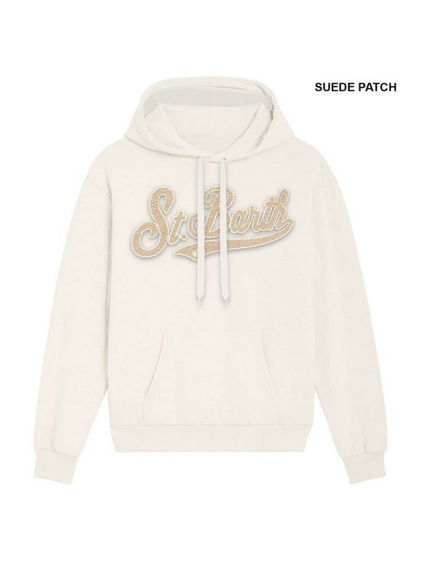 Felpe con cappuccio Donna Mc2 Saint Barth - Felpa Virginia Sbarth 1011 Emb - Panna