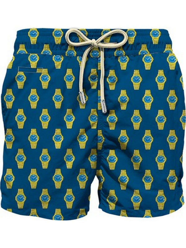 Pantaloncini e calzoncini Uomo Mc2 Saint Barth - Costume mare lighting Golden Hour 61 - Blu