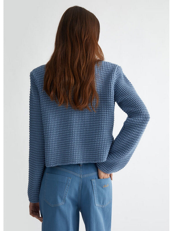 Cardigan Donna Liu Jo - Cardigan in maglia - Azzurro