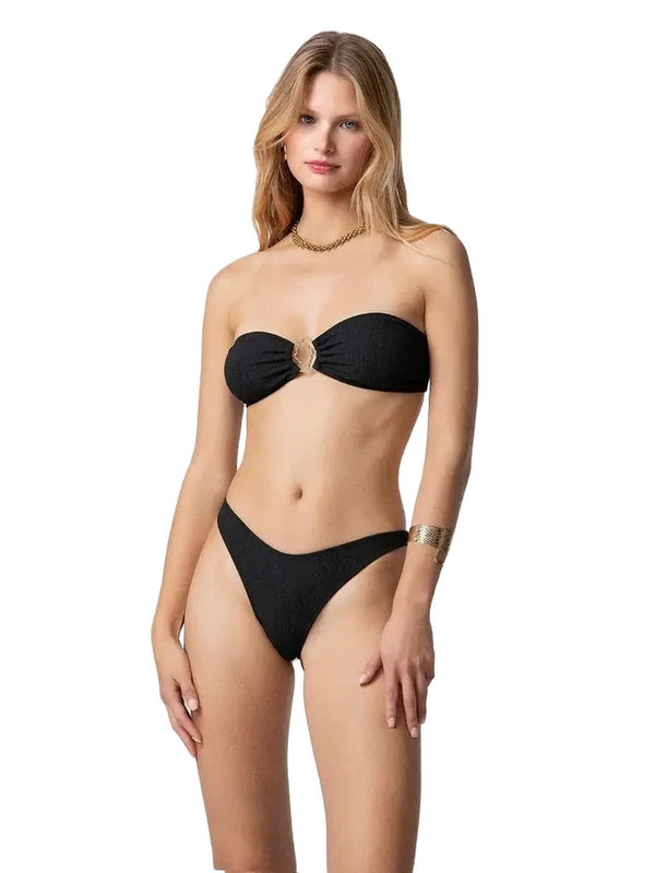 Coordinati Donna Me Fui - Bikini Donna Me fui Fascia con Slip Fisso Nero - Nero