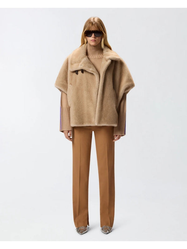 Pellicce Donna Pinko - Comodino Cappa - Beige