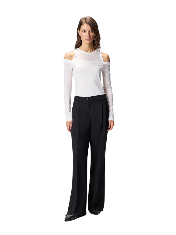 Pantaloni Donna Pinko - Pantaloni ampi a palazzo - Nero