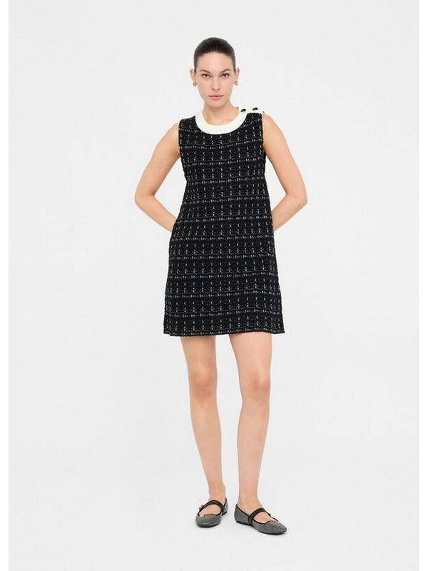 Vestiti casual Donna Liu Jo - Abito corto in misto lana - Nero