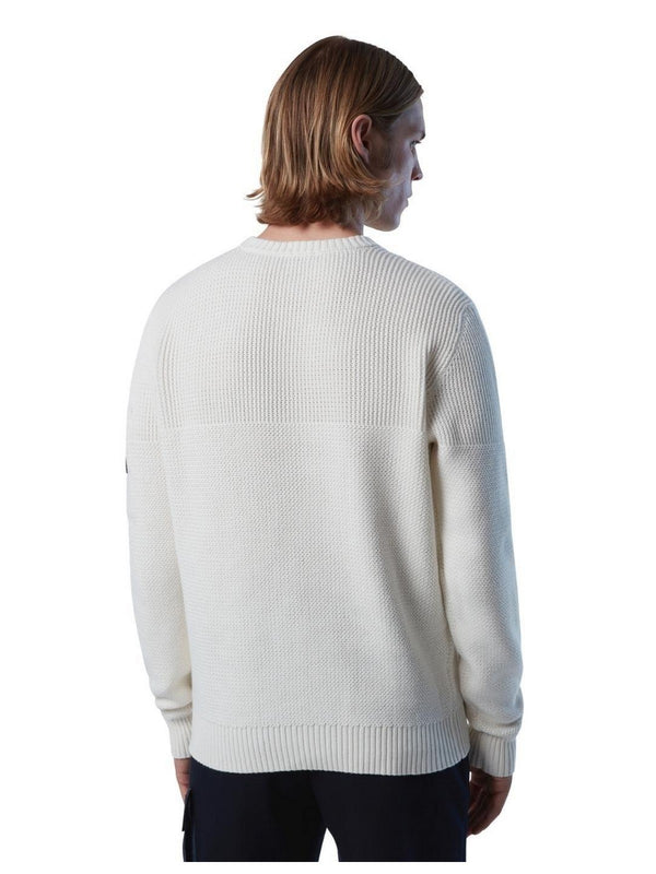 Maglioni Uomo North Sails - Maglione in lana e cotone - Bianco