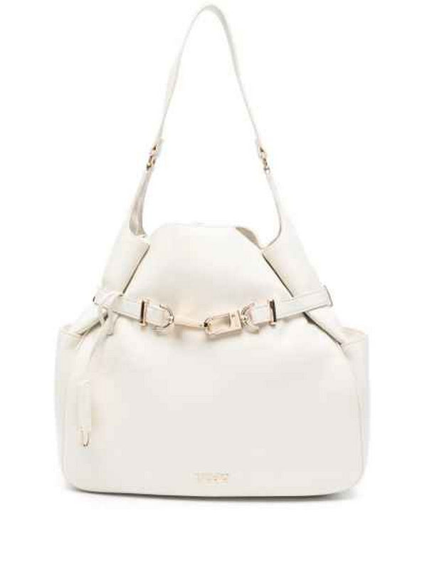Borse Tote Donna Liu Jo - Borsa a spalla con logo - Panna