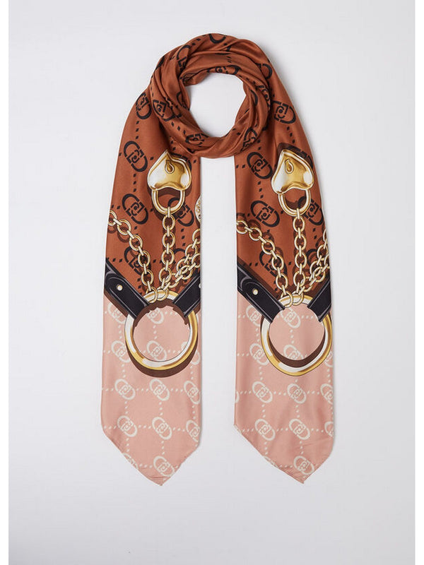 Foulard Donna Liu Jo - Foulard con logo monogram - Rosa