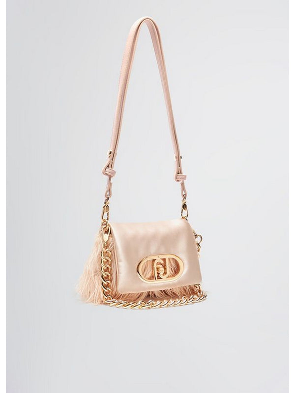 Borse a tracolla Donna Liu Jo - Borsa piccola LaPuffy con piume - Cipria