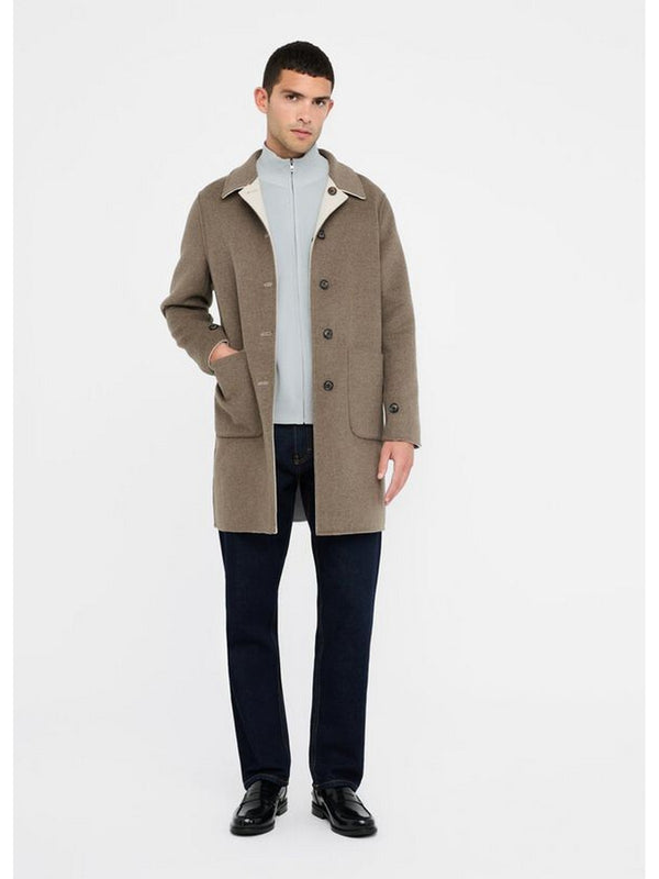 Cappotti Uomo LIU JO UOMO - Cappotto reversibile in lana - Beige