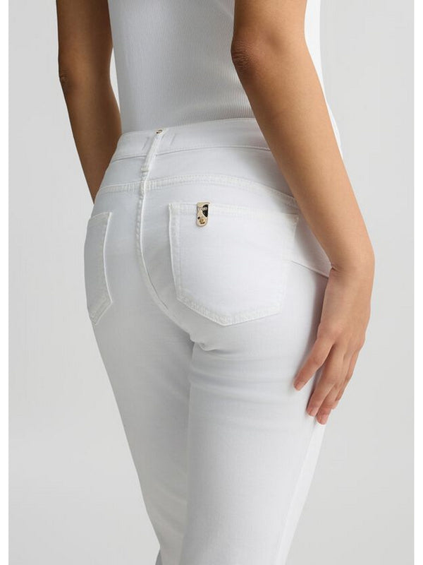 Pantaloni Donna Liu Jo - Pantaloni skinny con ricami - Bianco