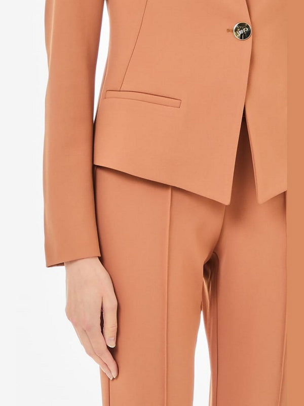 Giacche Donna Liu Jo - Blazer slim fit da completo - Cipria