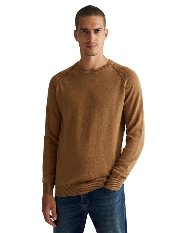 Maglie Uomo LIU JO UOMO - Maglia in lana e cashmere - Cammello