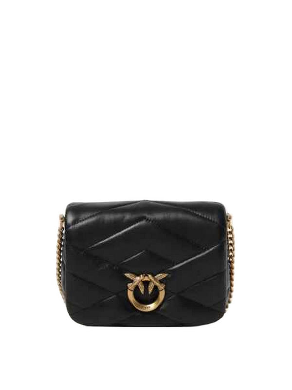 Borse a tracolla Donna Pinko - Borsa Tracolla Puff Baby - Nero