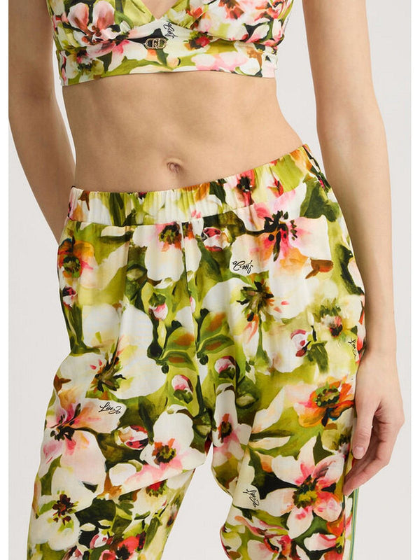 Pantaloni Donna Liu Jo - Pantaloni con stampa floreale - Multicolore