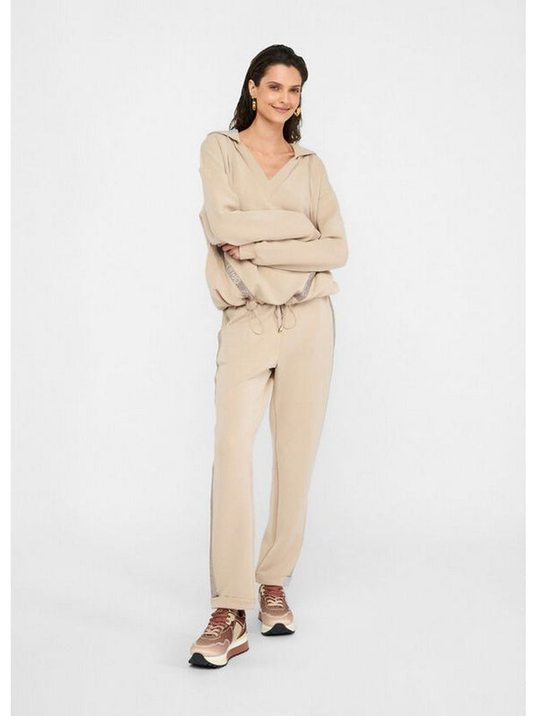Felpe con cappuccio Donna Liu Jo - Felpa in scuba con cappuccio - Beige