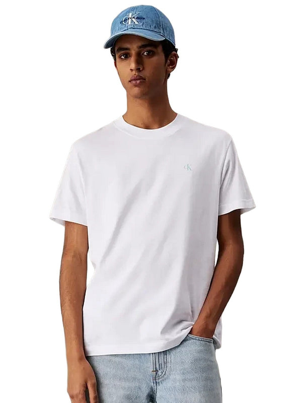 T-shirt Uomo Calvin Klein - T-shirt con logo sul retro - Bianco