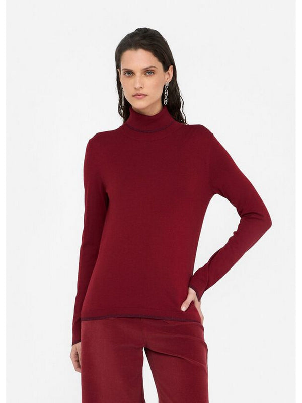 Maglie Donna Liu Jo - Dolcevita con dettagli in lurex® - Rosso