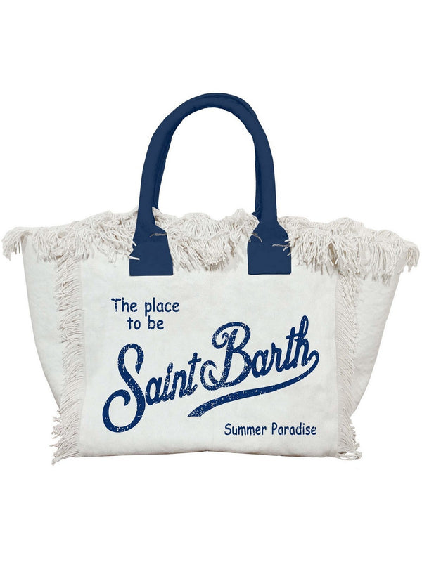 Borse a mano Donna Mc2 Saint Barth - Borsa Colette in canvas STAMPA 1160 - Bianco