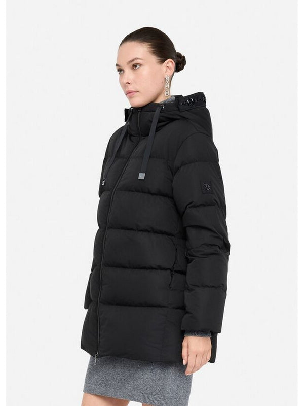 Piumini Donna Liu Jo - Piumino con ricami gioiello - Nero