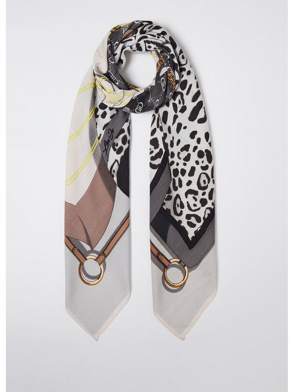 Foulard Donna Liu Jo - Foulard con stampa - Grigio