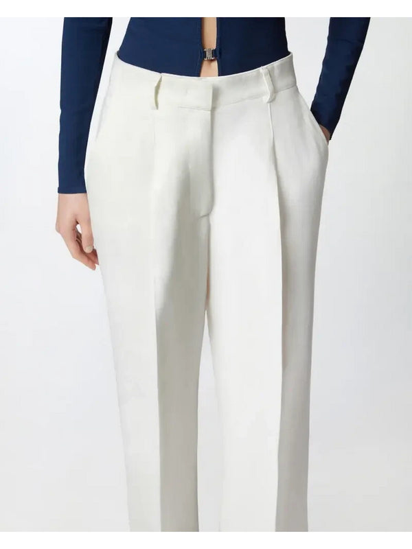 Pantaloni Donna Pinko - Wonderwall Pantalon - Bianco