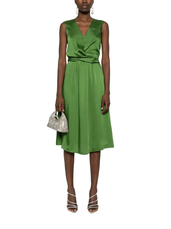 Vestiti da cocktail Donna Liu Jo - Abito midi in raso - Verde