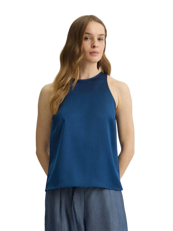 Canotte e top Donna Liu Jo - Top con fiocco - Blu
