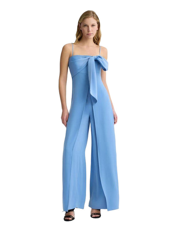 Tute senza manica Donna Liu Jo - Tuta elegante con fiocco - Azzurro