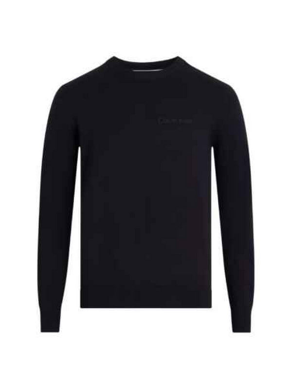 Maglie Uomo Calvin Klein - Maglia Nera Uomo Slim Fit Mini Logo - Nero