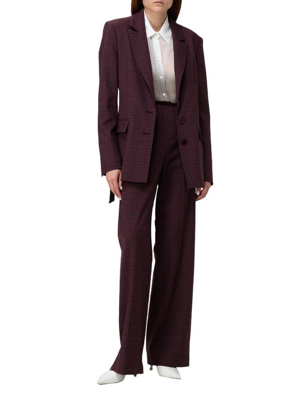 Giacche Donna Patrizia Pepe - Blazer fluido a quadri - Viola