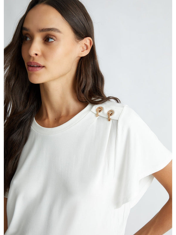 T-shirt Donna Liu Jo - T-shirt in jersey - Bianco