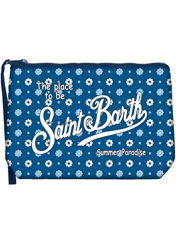 Pochette Uomo Mc2 Saint Barth - Pochette Aline Flower Tie Gg 61 - Blu